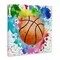 Stupell Industries Basketball with Bright Splash Canvas Design by Kim Allen
